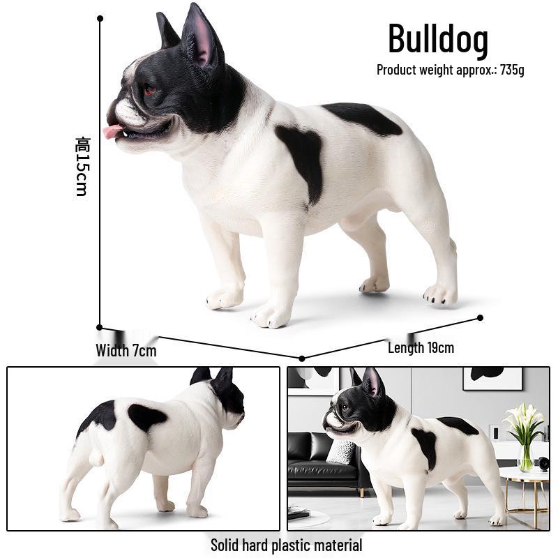 Large Dog Figurine: Golden Retriever, Bulldog & Pit Bull Home Decoration