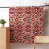 Ethnic Style Fabric Geometric Pattern Yarn Dyed Washable Jacquard Fabric for Home Textile DIY Sewing Background Decoration Cloth