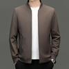 2025 Spring Men's Trendy Stand Collar Jacket: Casual Long Sleeve Coat for All Ages