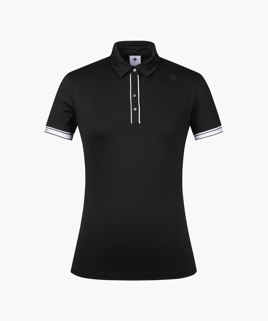 DESCENTE GOLF Women'S Melange Collared Short Sleeve T-Shirt (Dp22Wfts46)