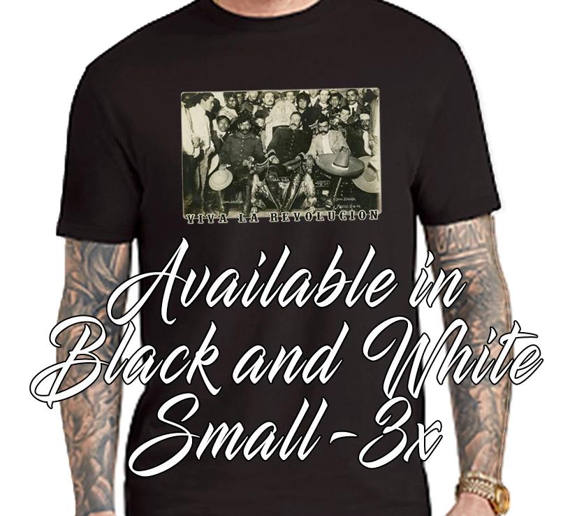 Mexican Revolution Revolucion Mexicana Pancho Villa Zapata General Camisa Shirt XXL