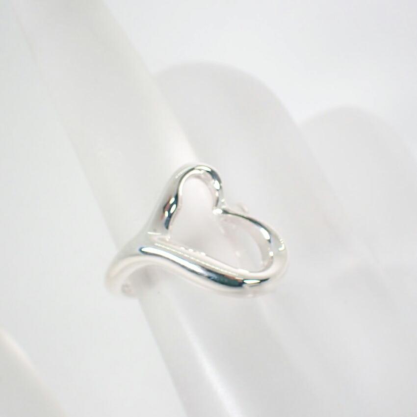 [Used] TIFFANY 925 Open Heart Ring / Size 8 / G455-24