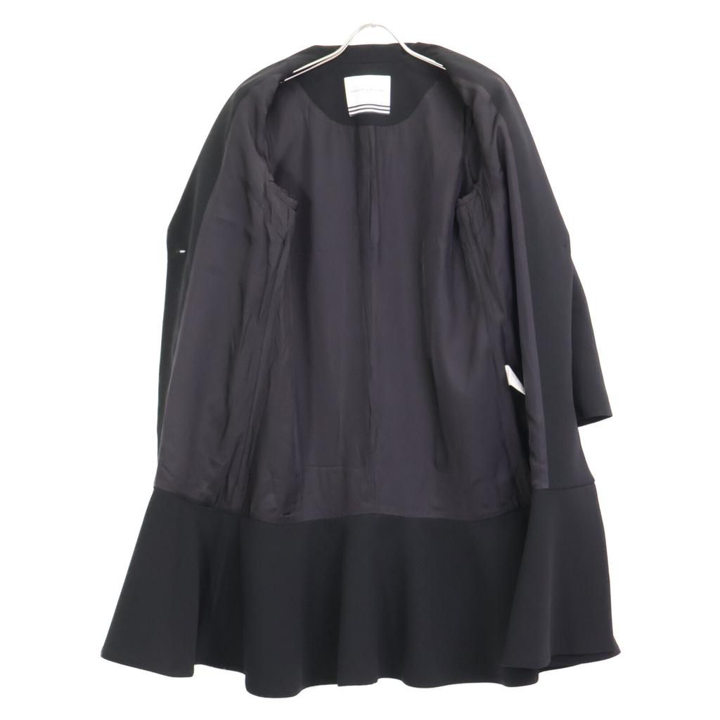 BORDERS at BALCONY BD2111-3A-09 21Stainless Steel Black Chesterfield Frill Coat coat 36 blackUsed