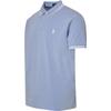 Polo Ralph Lauren Solid Slim Fit Logo Polo Shirt Men Polo Shirts Blue 710898948-006