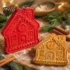 Parent Child Baking Gift Christmas Mini Pie Mold, Plastic Hand Press Holiday Dessert Decorating Tool Durable Decorative Bakeware for Festive Pastries