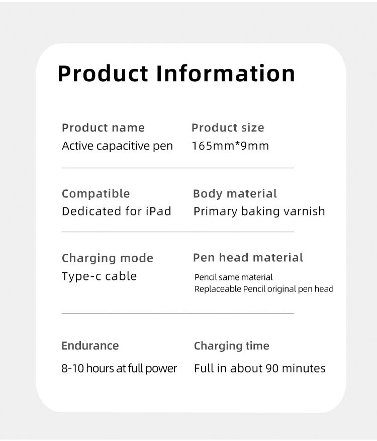 High Quality for Apple Pencil 3rd Generation Wireless Charging iPad Pro Air Active Stylus Pen 3rd Capacitive Drawing Pencil Meta