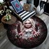 Tappeto Rotondo con Stampa Cartoon, Tappeto per Soggiorno Camera da Letto Divano Sala Giochi Decorazione, Tappetino Antiscivolo