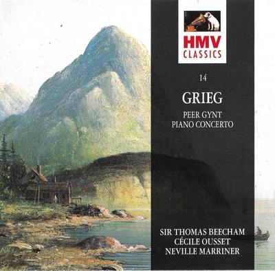 CD EDVARD GRIEG - Peer Gynt : Pianoconcert HMV7676182 His Master's Vo 1992 Duitsland Klassiek Gebruikt