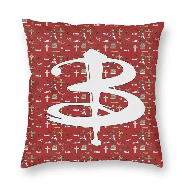 Buffy The Vampire Slayer Weapons Cushion Cover Home Decorative D Printing Horror Drama Tv Throw Pillow Case For Living Room