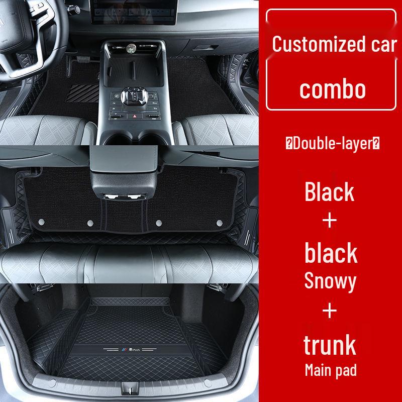 Double Layer Floor Mats for BYD Qin Plus/Plus DMi/Plus EV