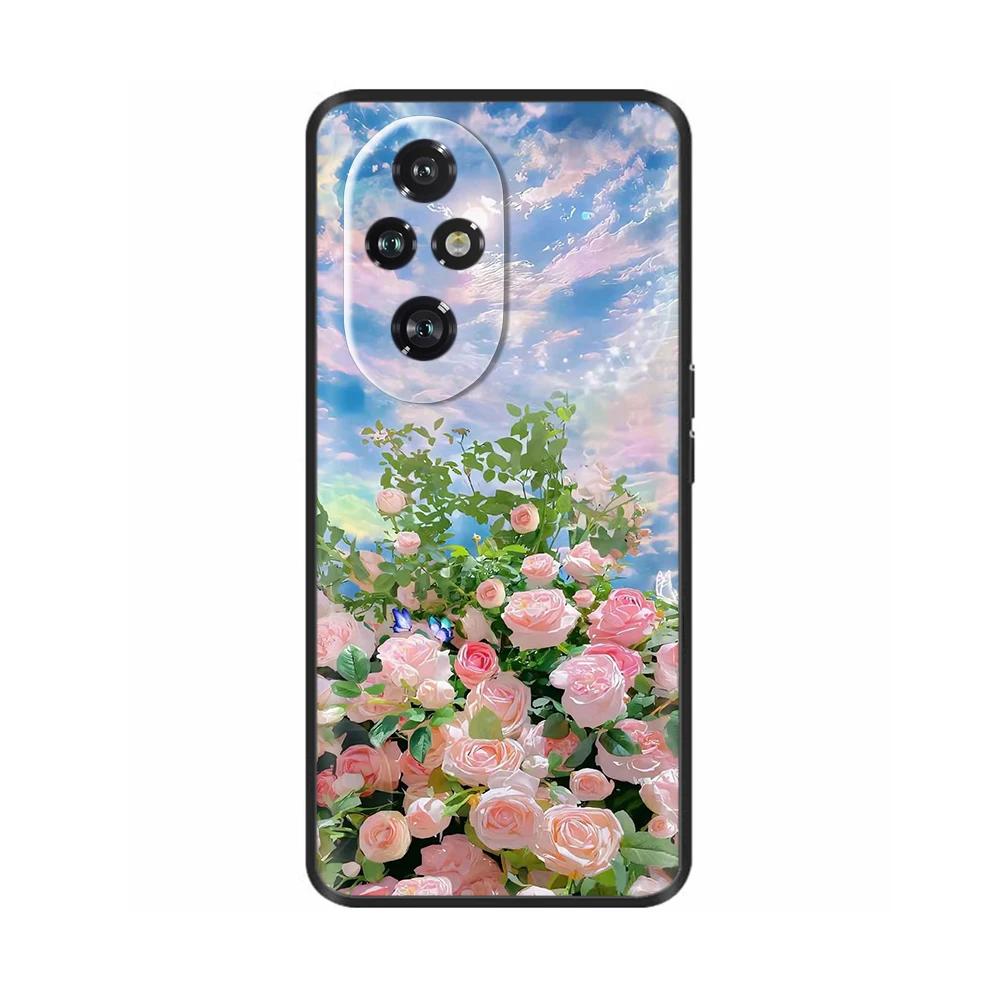 Für Honor 200 Pro Hülle Niedlich Weich Silikon TPU Coque Funda für Honor 200 Pro honor200 Handyhülle Schwarz Capas Für Honor 200 Lite