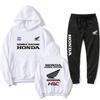 2026 Spring Summer men's sets motorcycle Honda racing print casual hooded sweatshirt sport shirt outdoor cycling clothing ahz256