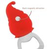 Christmas Pattern Bottle Opener Santa Snowman Elk Beer Eagle Silicone Stainless Steel Beer Openers Refrigerator Magnet Opener