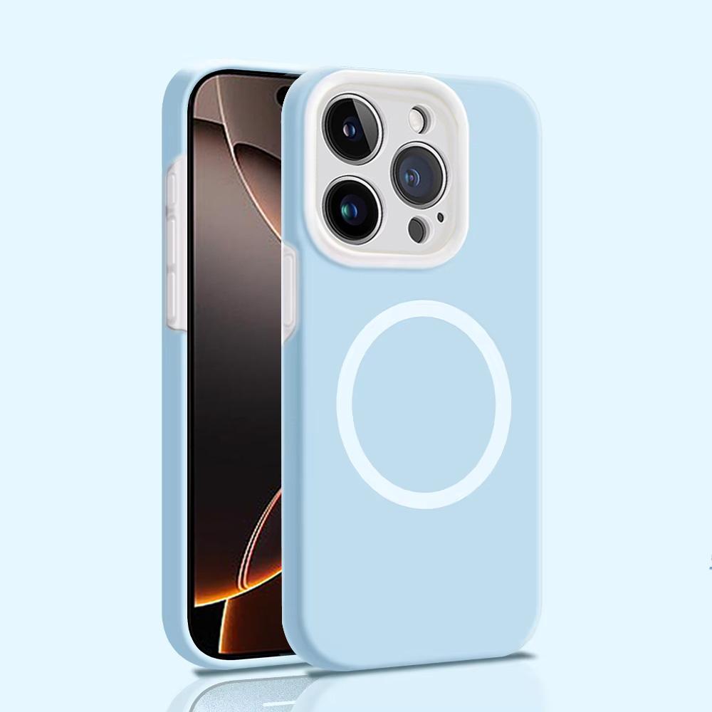 For Magsafe Fluorescent Jelly Liquid Silicone Phone Case For iPhone 16 15 14 13 12 11 Pro Max 16 Plus Matte Magnetic Cover Cases