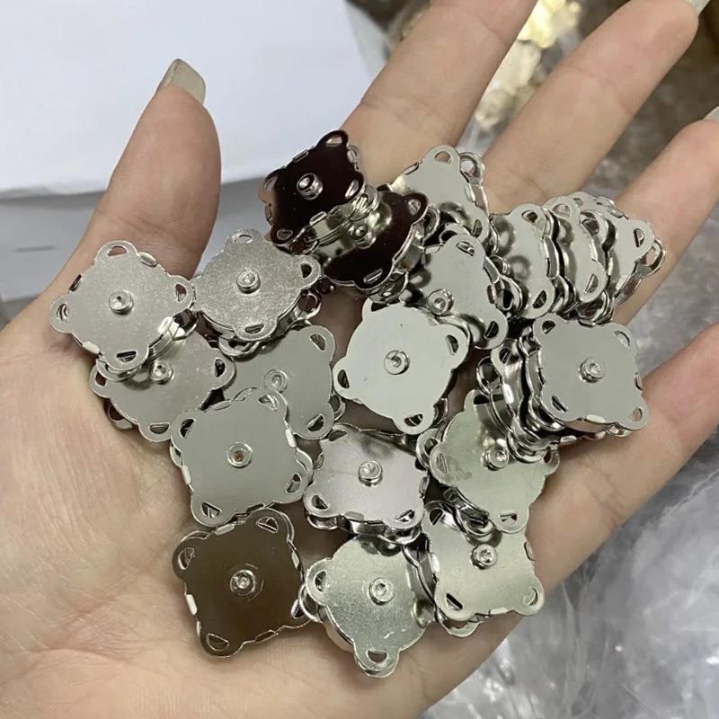 20set Bag Magnetic Snaps Buttons 14/18mm Plum Magnet Closure Buckle Purse Clothes Handbag Wallet DIY Accessories Jewelry Finding