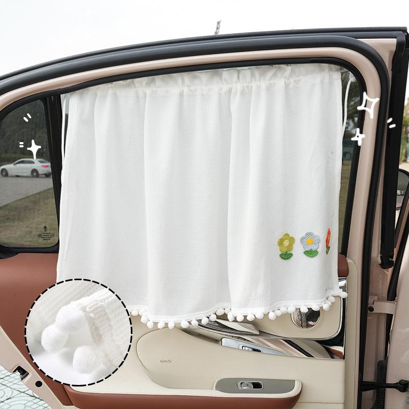 Net red car sunshade side curtain cartoon car sunshade thermal insulation lovely car curtain sunshade