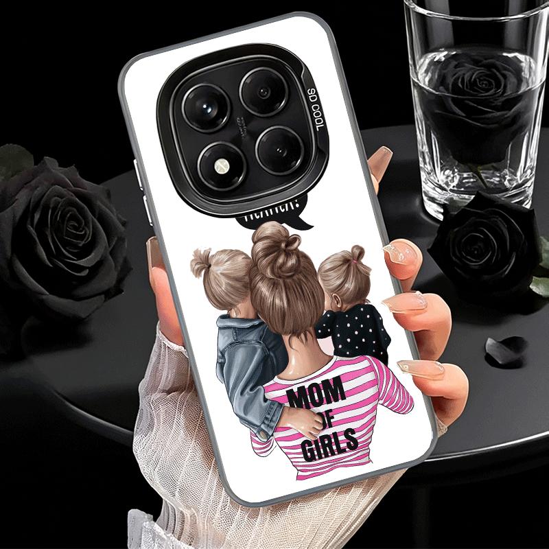 Baby Mom Girls Soft Phone Case for Samsung Galaxy S24 S25 FE S26 Edge S23 Ultra S22 Plus S21 + Shockproof Cover Back Shell