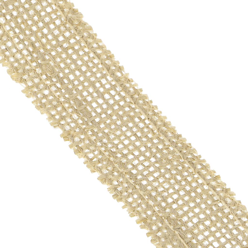 10 Yards Natural Burlap Ribbon Jute Burlap Wired Ribbon Rustic Ribbon for DIY Sewing Crafts Gift Decor 25/30/50/80/100/150/200mm