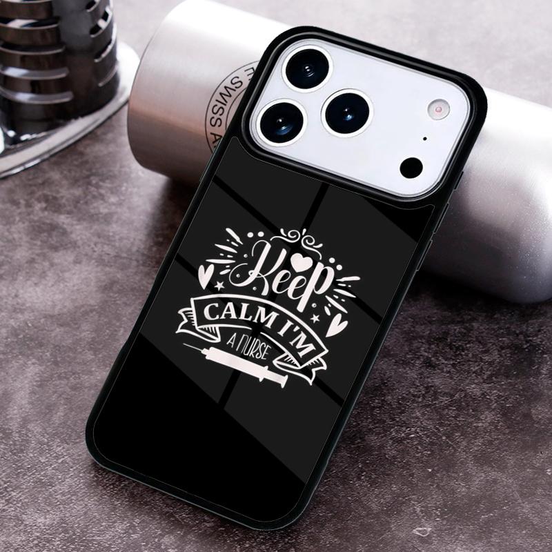 Medizin Beruhige dich, ich bin Krankenschwester weiche Handyhülle für iPhone 17 16 15 Pro Max Air 14 13 12 11 Plus Stoßfeste Capa Hülle