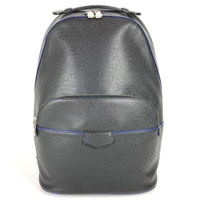 Louis Vuitton M32734 Taiga Anton Juosmens krepšys Dvikoloris kuprinė Juoda/mėlyna