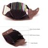 Genuine Leather Women Men Card Holder Wallet Coin Purse Unisex Organizer Case Card Holder