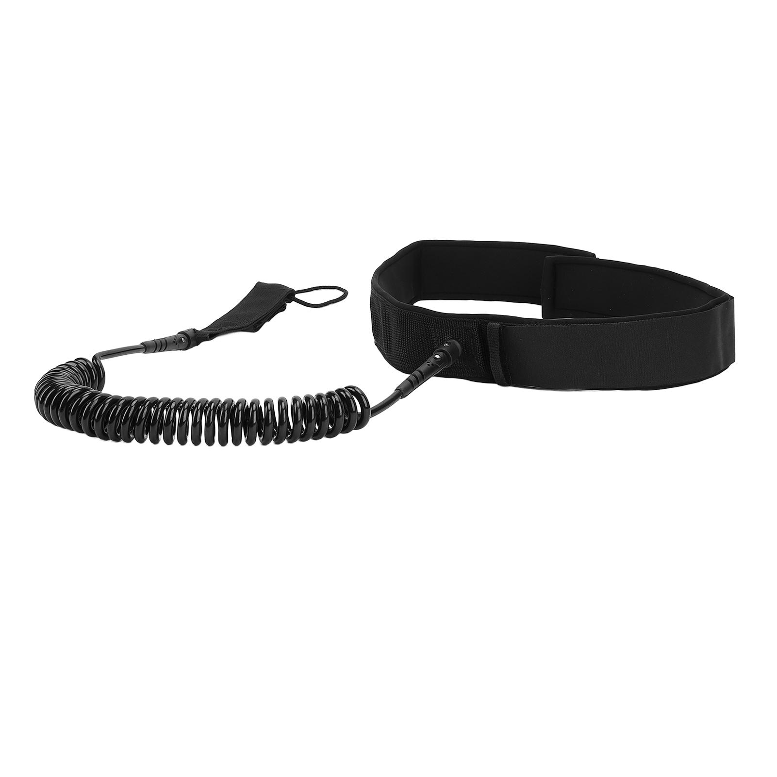 

Surfboard Leash PVC Coiled Stand Up Paddle Board Waist Strap for Shortboard Longboard