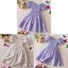 Girl Summer Princess Dress With Floral Print Cotton Blend For Toddler