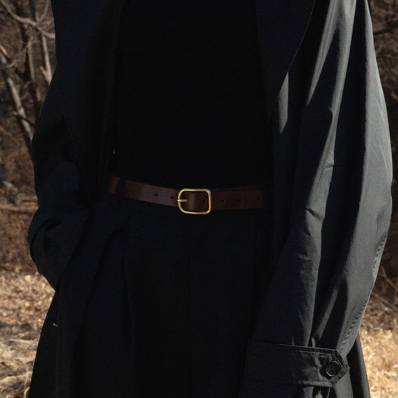 

YURT SQUARE BASIC BELT_CC CHOCO