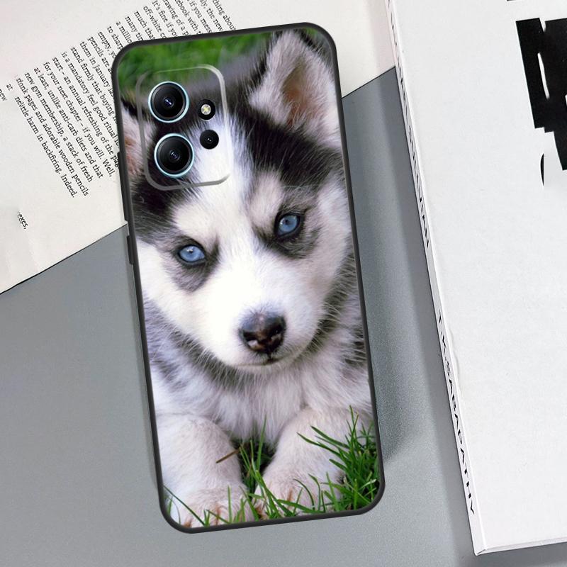Animal Husky Puppy Case For Xiaomi Redmi Note 14 Pro 10 11 12 13 15 Pro Cover For Redmi 15 13C 12C 10C 14C 15C