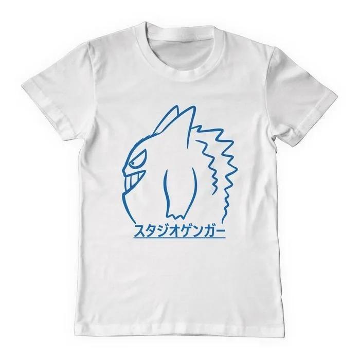 Gengar Kaiju Anime Pokmon Printed Cotton Tshirt Summer 2026 Harajuku Style Unisexs Womens Cotton Oversize Tshirt Street Y2K