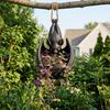 Outdoor Hanging Succulents Container Bat Plant Pot, Gothic Planter for Flowers & Vines, Unique Black Garden Decor, Balcony Patio Window Hanger, Indoor