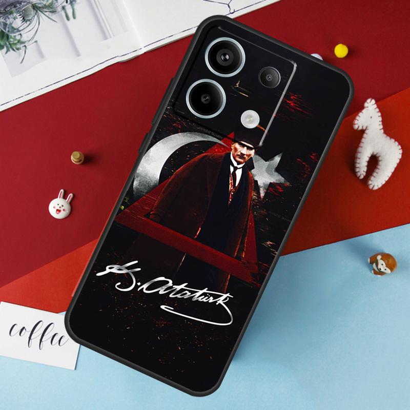 Türkei Mustafa Kemal Atatürk Hülle Für Xiaomi Redmi Note 14 12 11 10 13 Pro 15 Pro Plus Redmi 15 14C 10C 12C 13C 15C Abdeckung