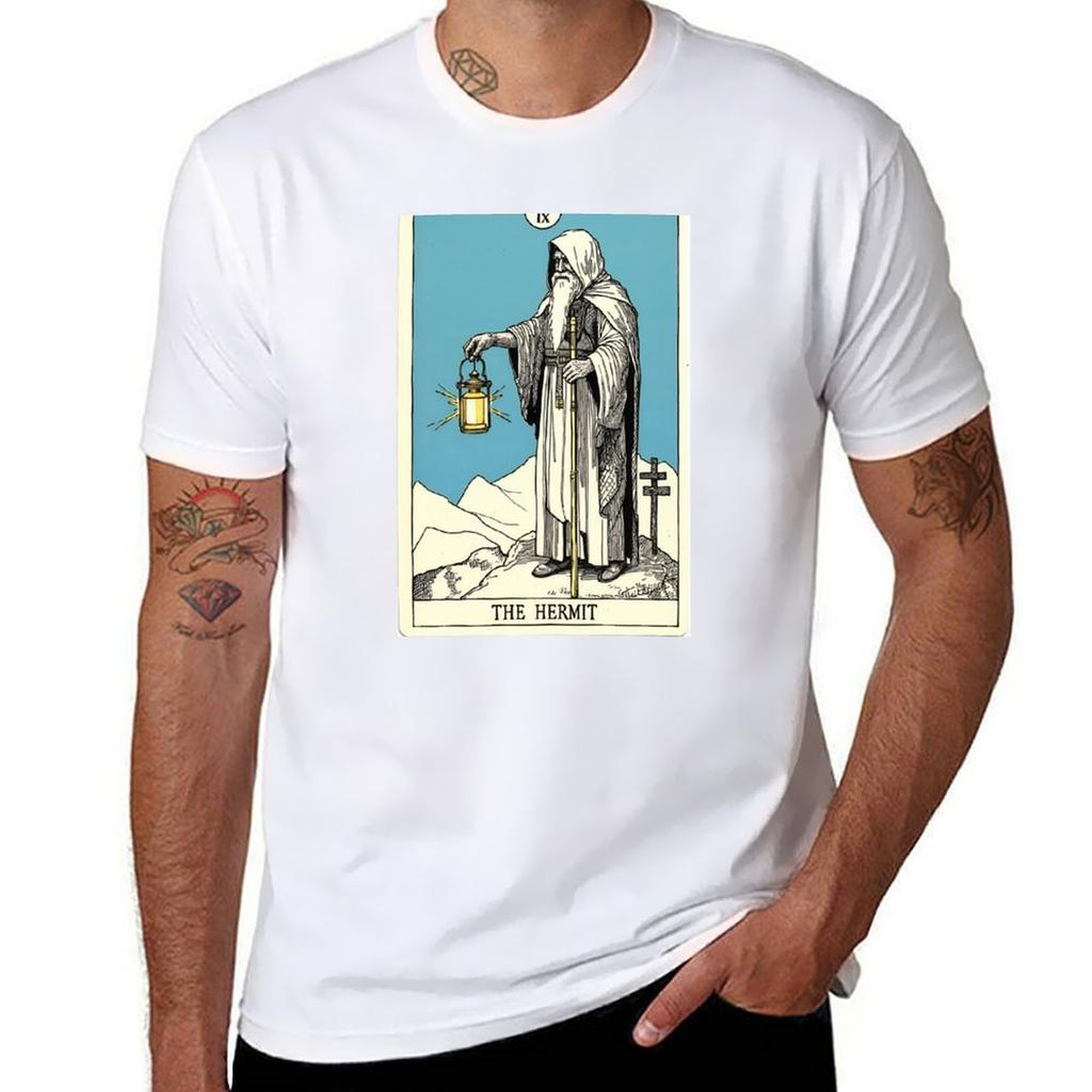 The Hermit Tarot Illustration Tshirt Casual Daily Outfit Tshirt