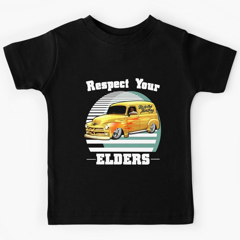 Funny Car Guy - Respect Your Elders Classic Panel Truck Kids T-Shirt 130