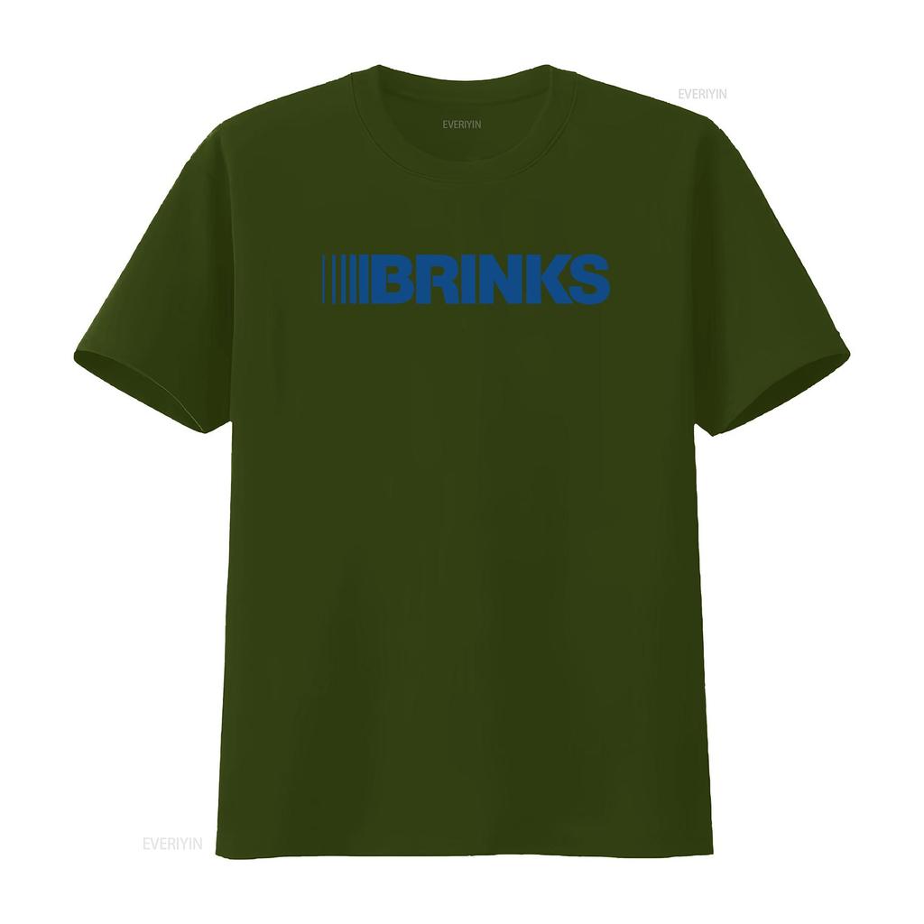 Brinks Truck Logo T Shirt Stylish And Trendy For Unisexs Fashion Vintage Washed Designer Clothes Top For Everyday Wear Soft