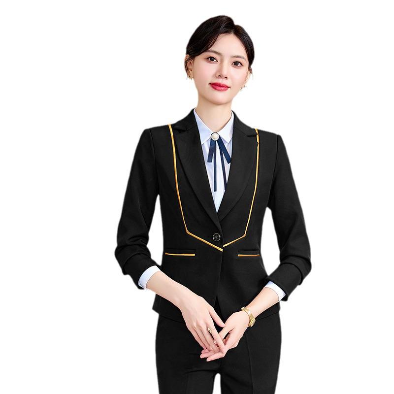 Spring 2024 Women's Professional Suit: Elegant Work Uniform for Jewelry Stores & Beauty Salons