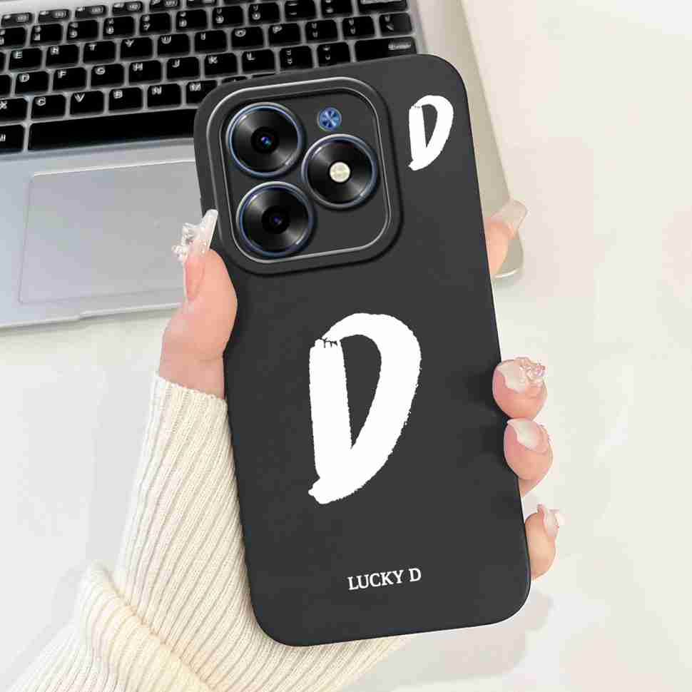 Luckly Letters For Infinix Smart 8 Cases Silicone Soft TPU Shockproof Cover For Infinix Smart 8 7 6 Smart8 Smart7 Smart6 Case