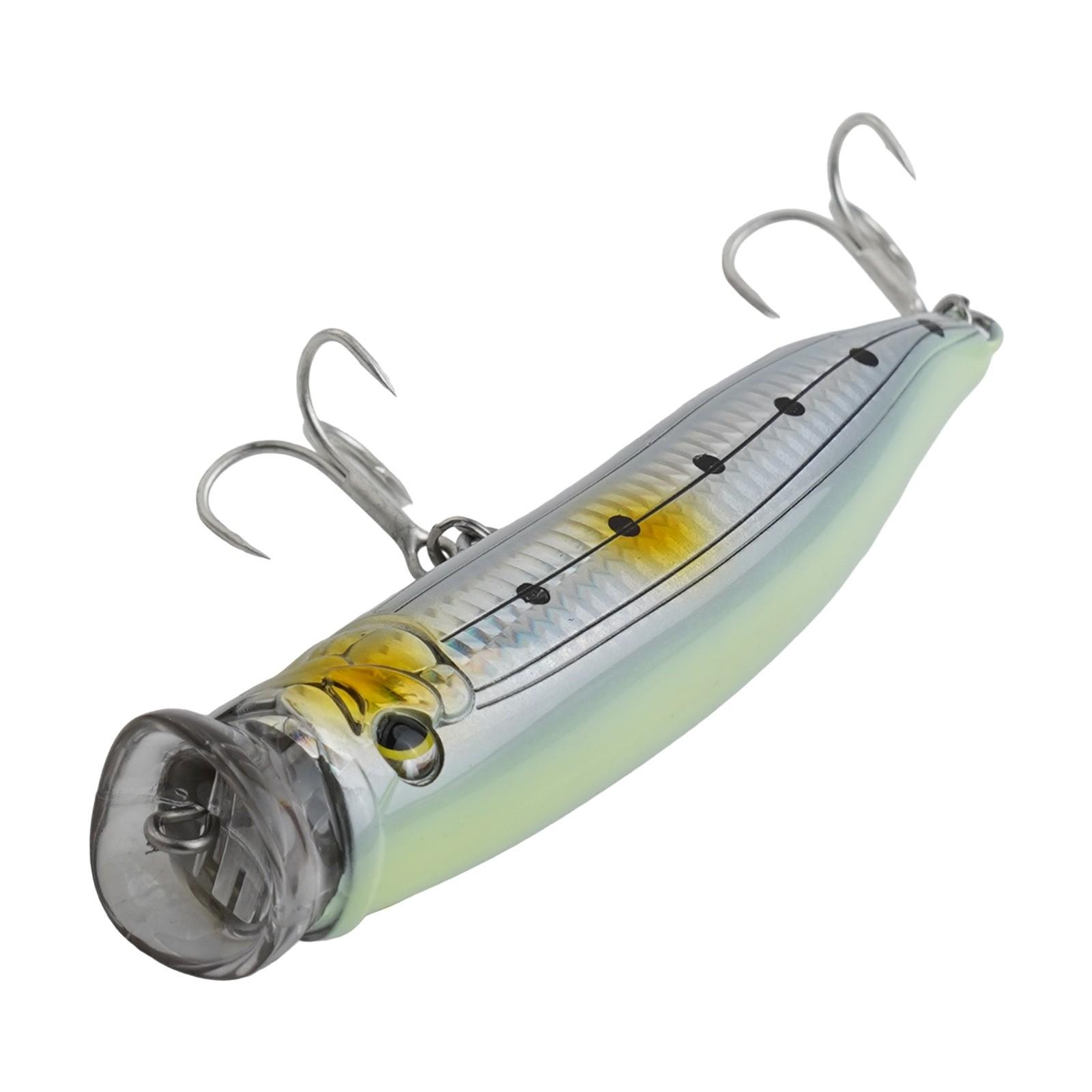 Stainless Steel Wire Floating Fishing Lure Tuna Popper Lure