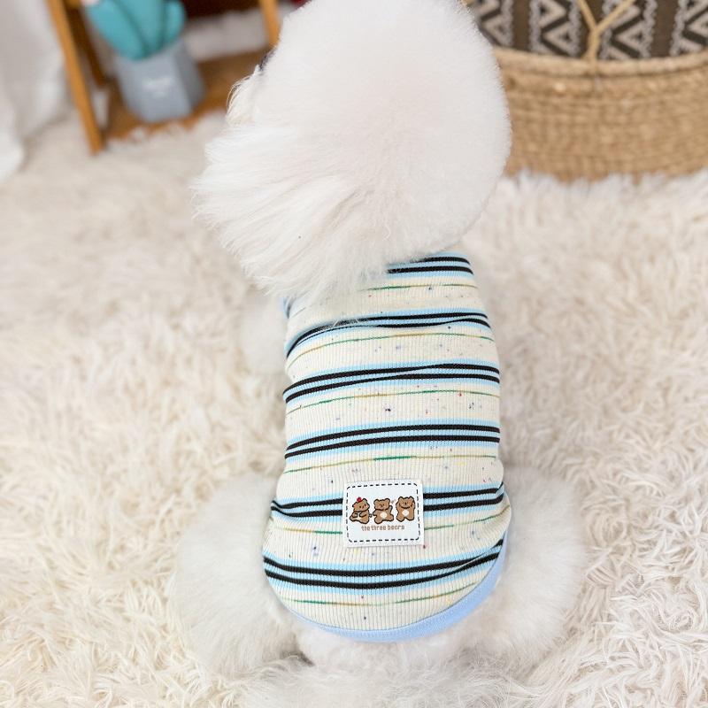Robe de Chien Refroidissante Fine Rayée Vêtements pour Chien Jupes d'Été pour Chiots Costume de Chien Fille Vêtements pour Chihuahua Bichon Accessoires pour Chien 2026 Nouveau