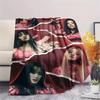 1Pc Gidle Print Flannel Blanket, High quality Comfortable for All Seasons, Home Decor, Warmth and Comfort, Perfect for Gifts