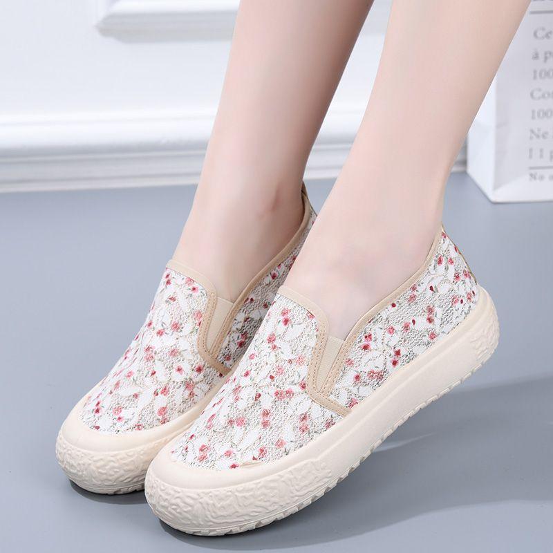 Summer Mesh Breathable High On Platform Shoes for Women Original Trends 2025 Korean Fashion Y2k Casual Walking Woman Footwear