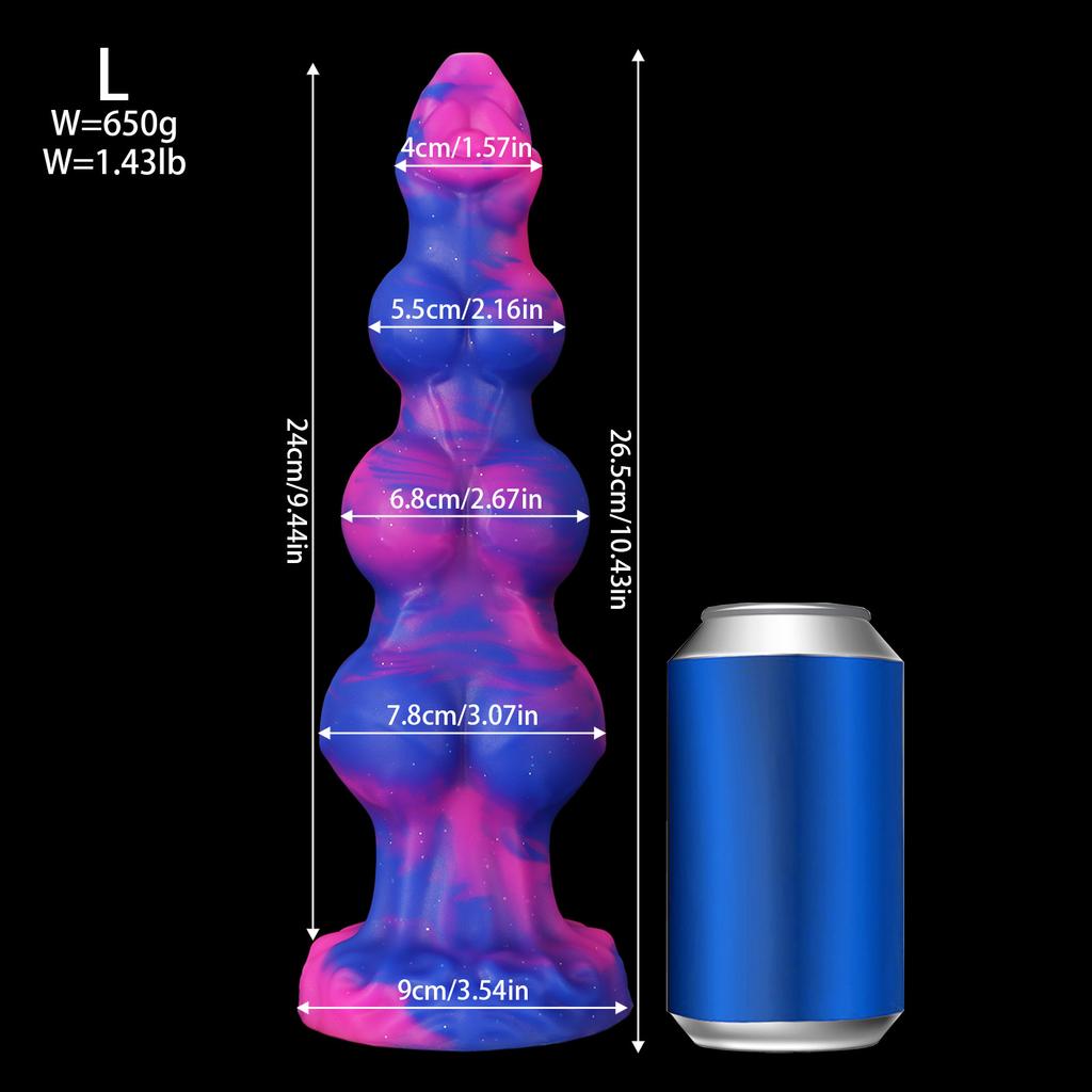 Dierlijke Vorm Hond Knoop Dildo - Realistische Siliconen Anale Stretcher voor Mannen & Vrouwen, BDSM Seksspeeltje met Zuignap