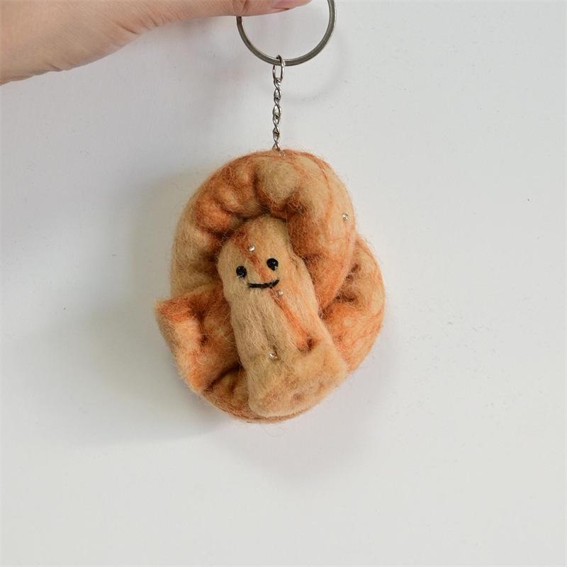 Nepal Wool Felt Fruit & Vegetable Pendant Keychain Plush Doll