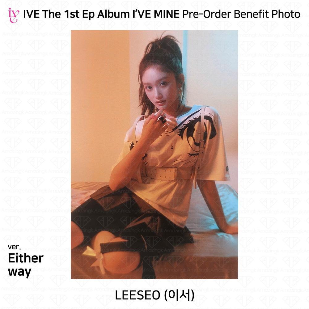 IVE Primul EP I'VE MINE Foto oficială Polaroid Sticker pliat Poster KPOP