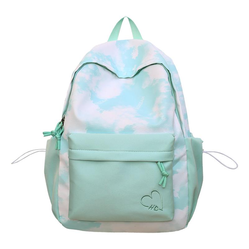 Tie-Dye-Druck Studenten-Schultasche Große Kapazität Damen-Rucksack