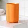 Textured Ceramic Bathroom Cup for Toothbrush Storage Daily Rinsing and Sink Counter Organization for Dorm Bathroom Use