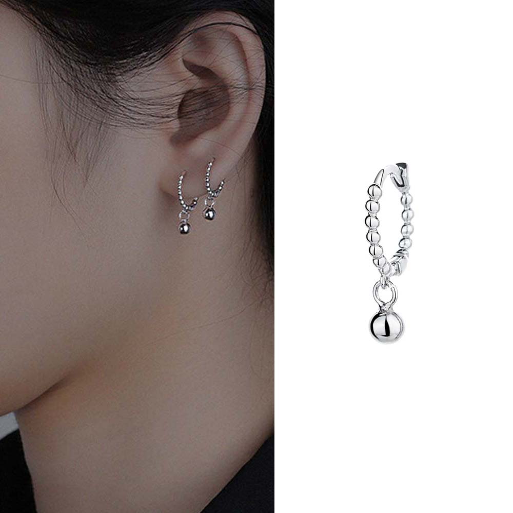 Mädchen Temperament Perlen Koreanische Kupfer Ohrbügel Creolen Modeschmuck Ohrstecker