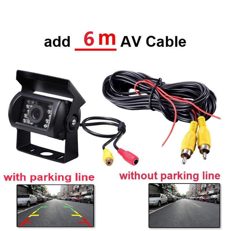 Reverse Camera 4 Pin AV Port IR Night Backup Camera Waterproof For Truck/Trailer/Pickups/RV/ Heavy