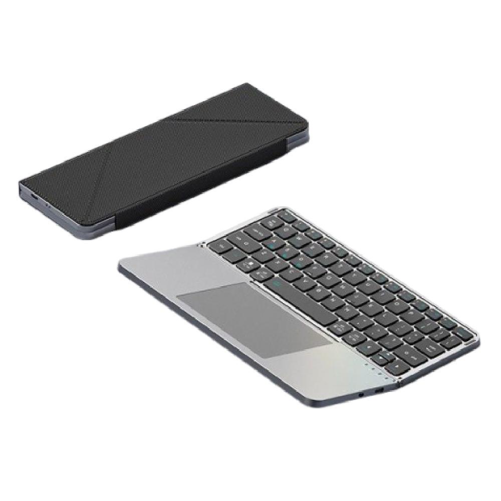Bluetooth 5.3 Wireless Bluetooth Keyboard Portable Mini Foldable Keypad  Travel Black Keyboard