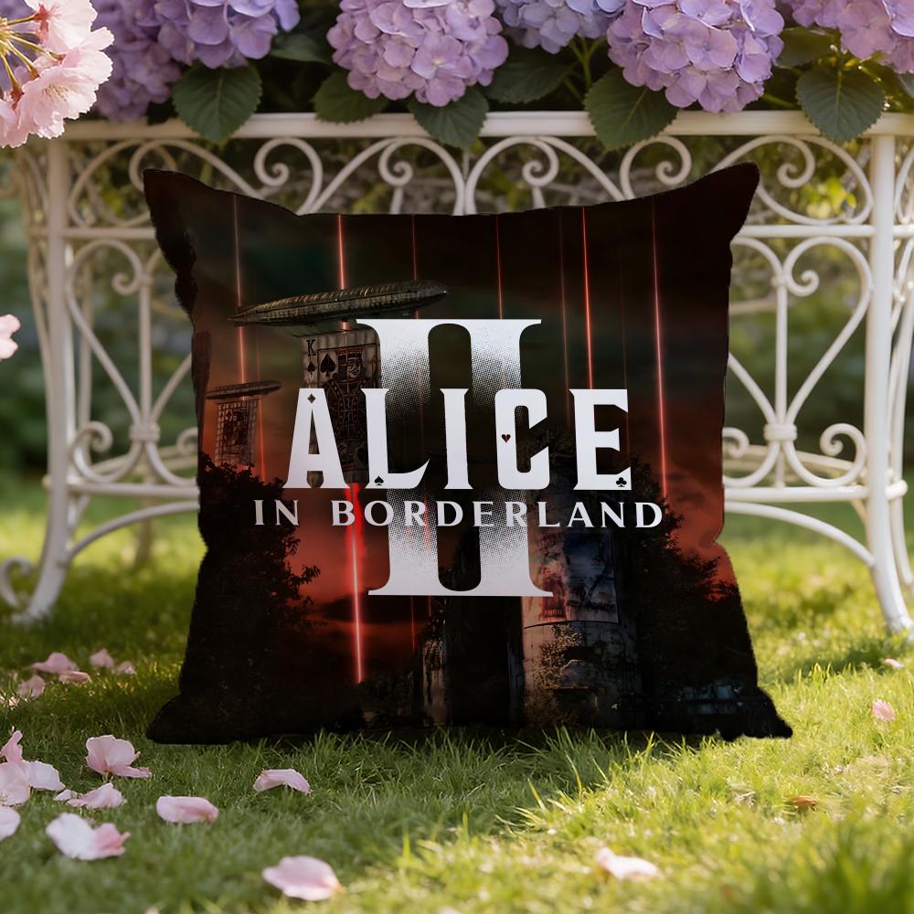 Korean TV A-Alice In B-Borderland Cushion Cover Home & Car Dual-Scene Pillow Cover: Reversible for Premium Comfort